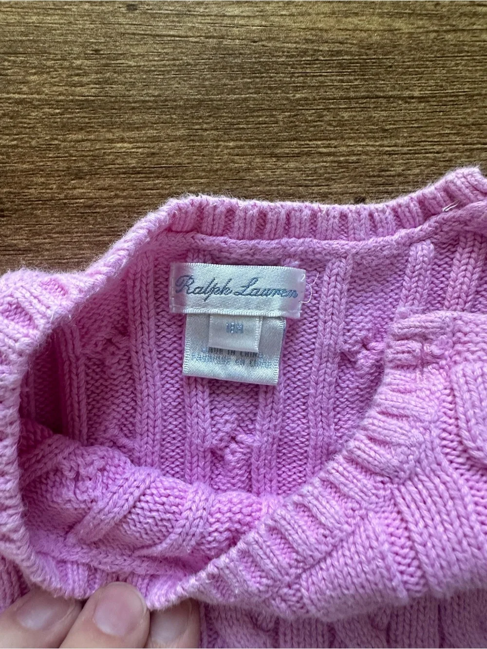 Ralph Lauren pink sweater
